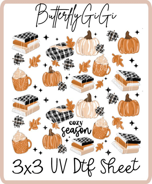 Cozy Season UV Dtf SHEET