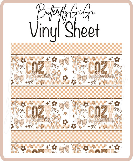 Cozy Weather Split Vinyl Sheet