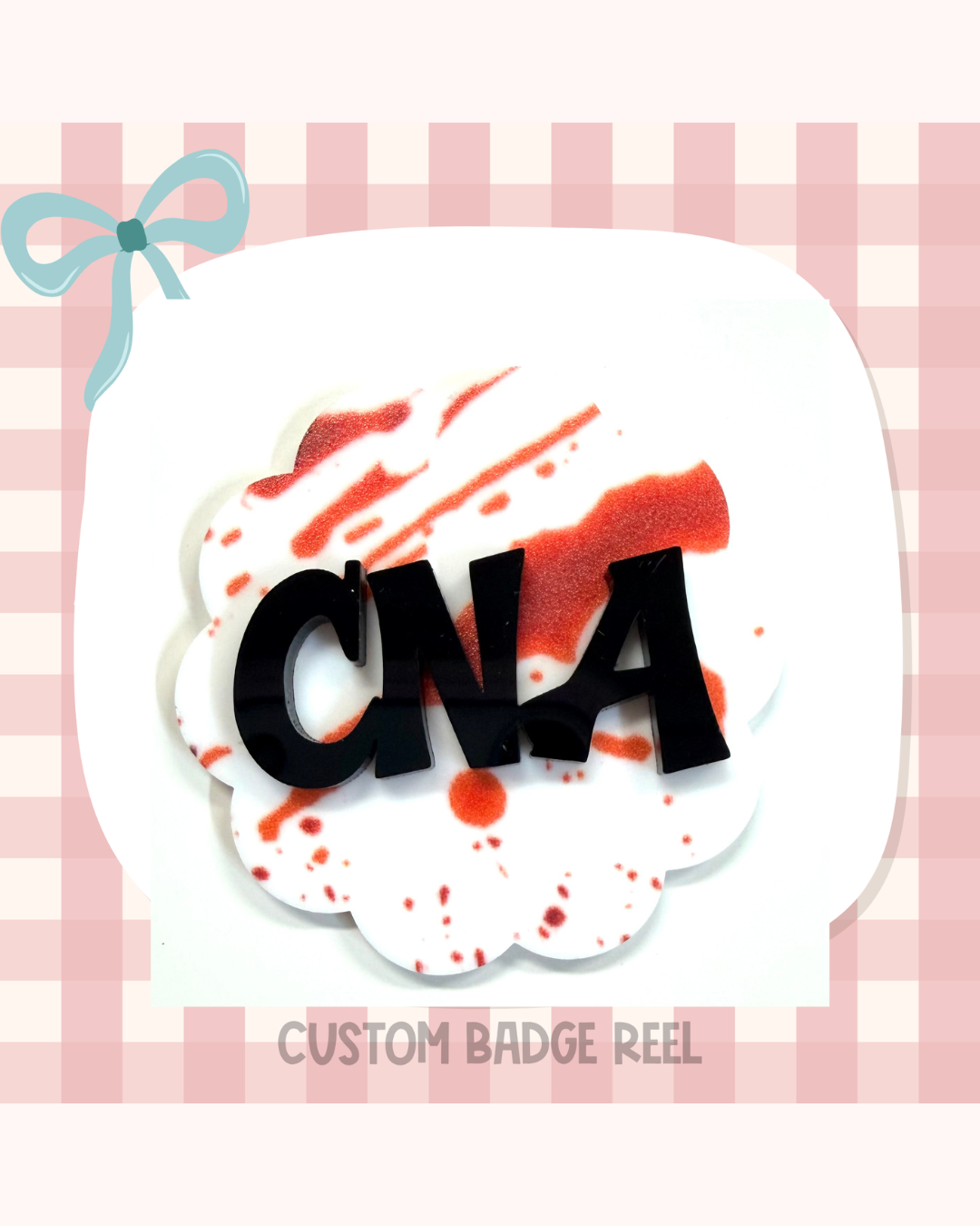 Crime Scene Badge Reel Custom Acrylic Design