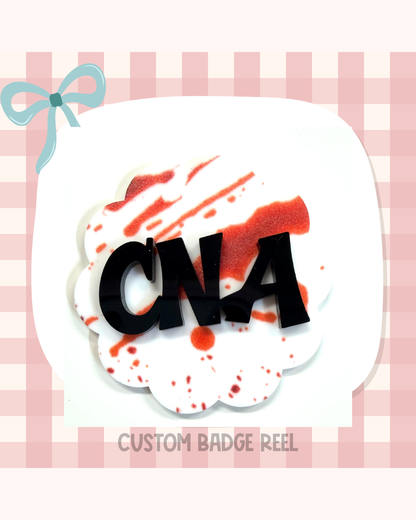 Crime Scene Badge Reel Custom Acrylic Design