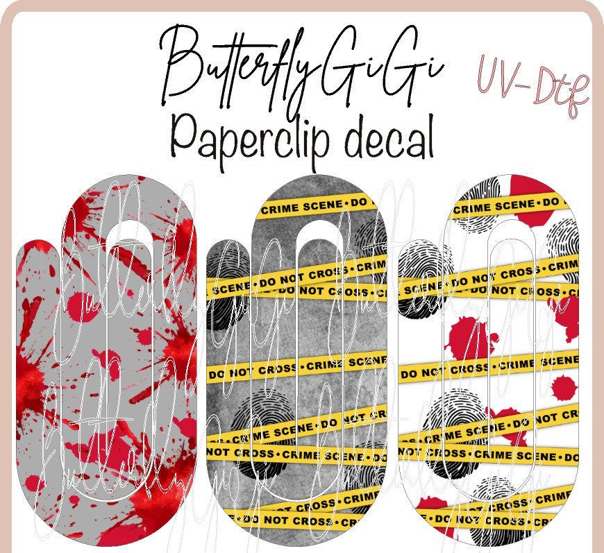 Crime Scene Paperclip  UvDTF