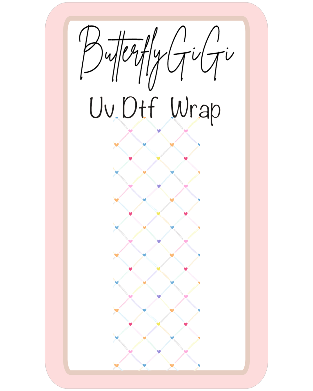 Criss Cross Heart UvDTF Wrap