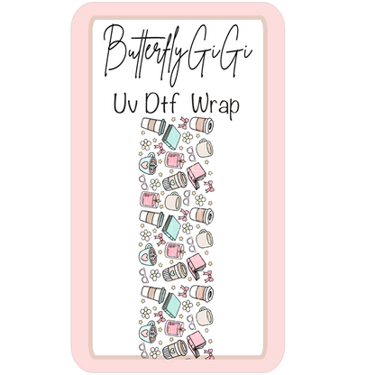 Wrap Cups Cute Coffee UV Dtf