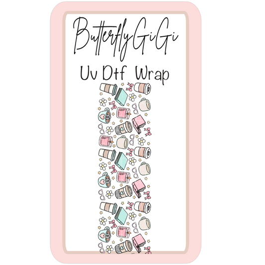 Wrap Cups Cute Coffee UV Dtf