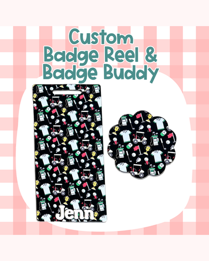 Golf Sports  Badge Custom Acrylic Design