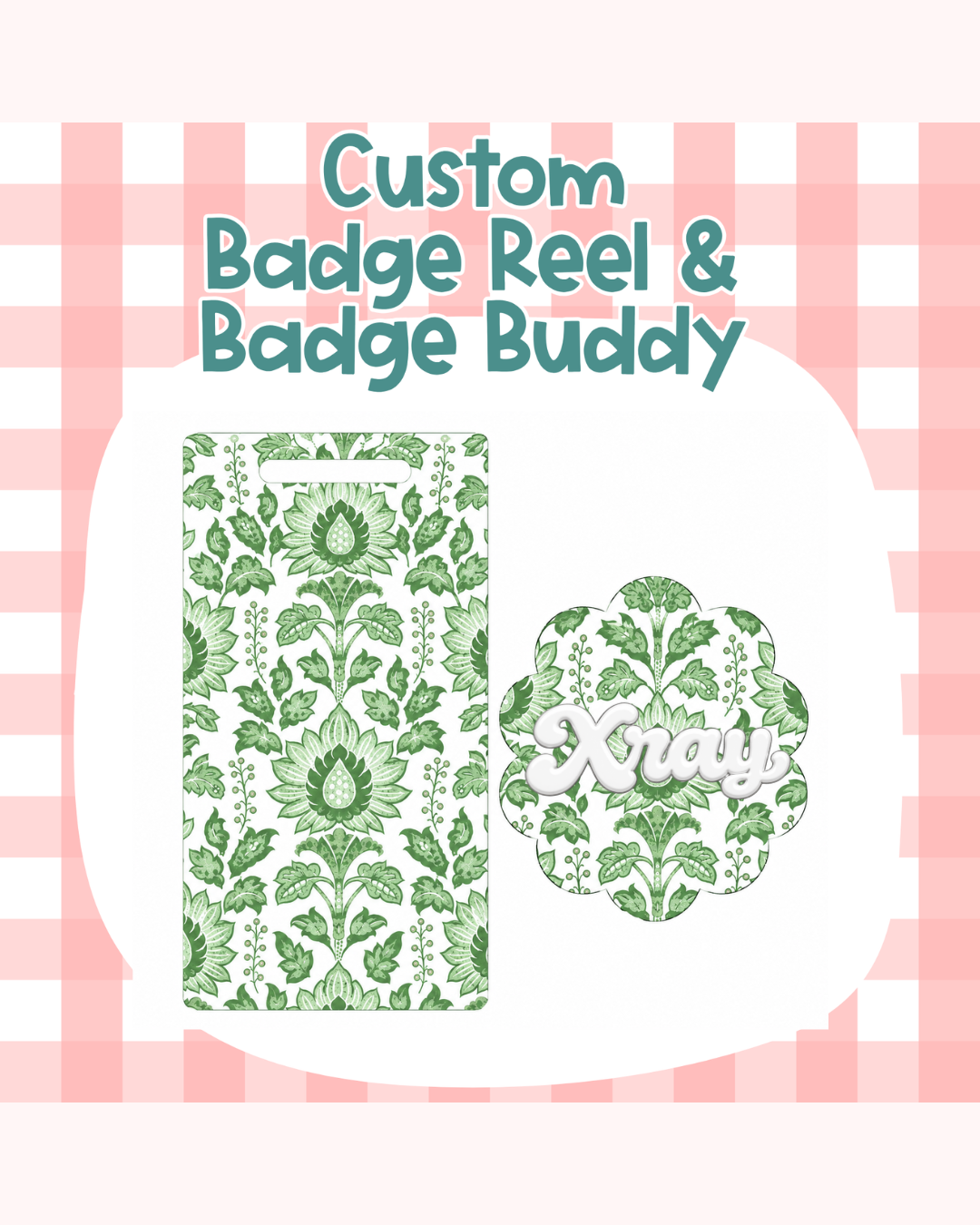 Garden Trellis Badge Custom Acrylic Design