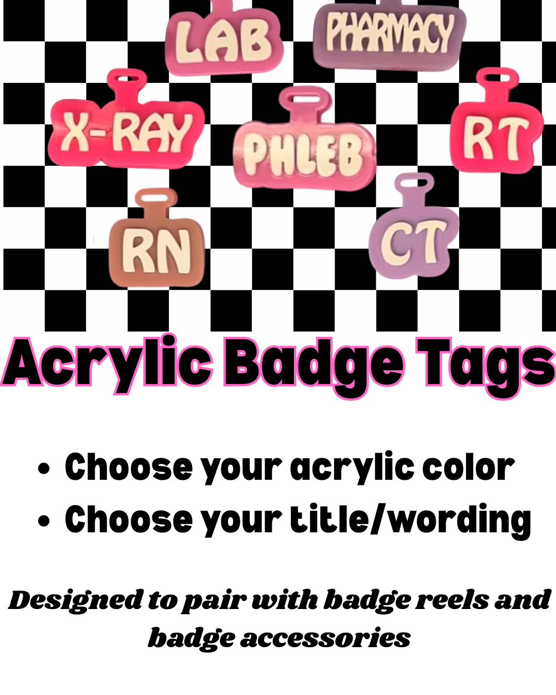 Acrylic Badge Tags