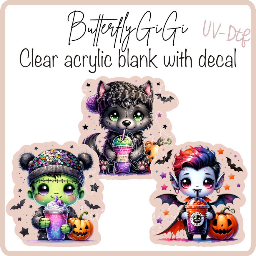 Cute Halloween UvDtf