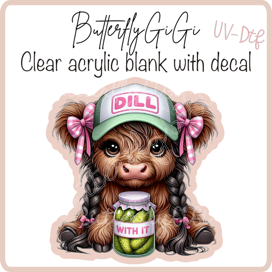 Cutie Cow Dill with It UvDTF