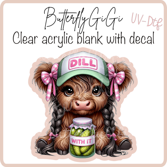 Cutie Cow Dill with It UvDTF