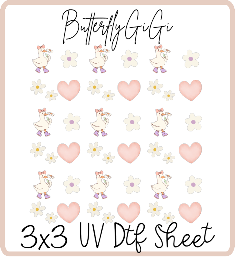 Daisy Duck Uv Dtf SHEET