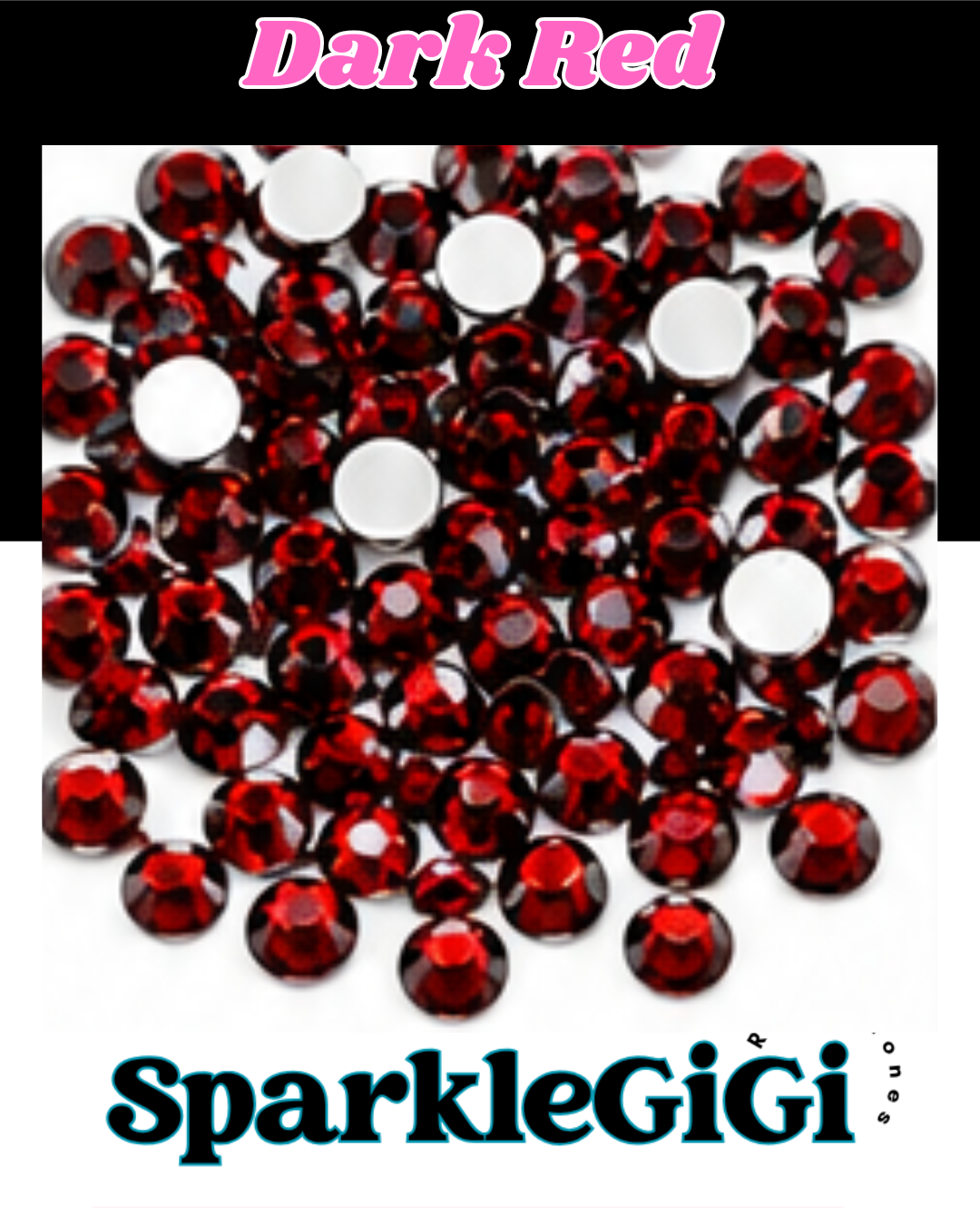 DARK RED/SIAM Classic Rhinestone