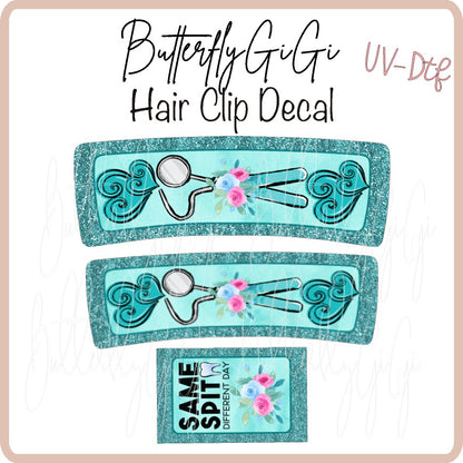 Dental Hair Clip DECAL UV DTF