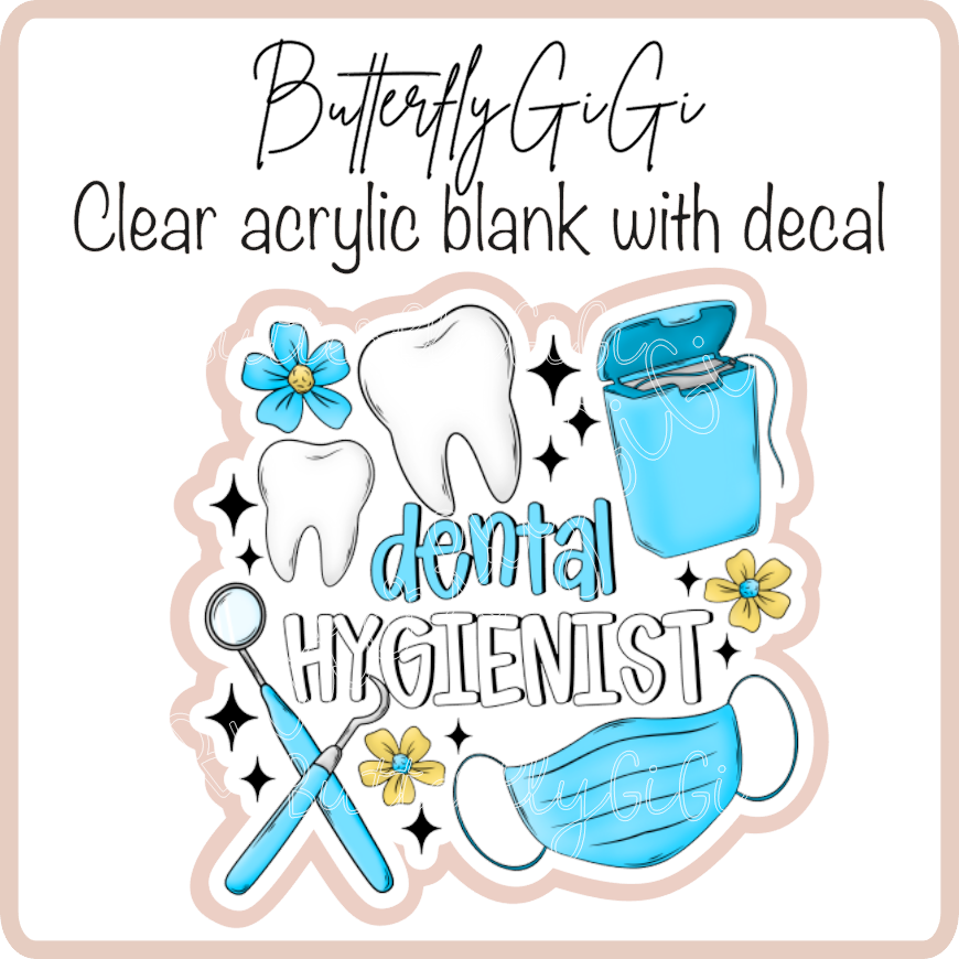 Dental hygienist blue