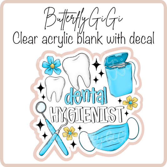 Dental hygienist blue
