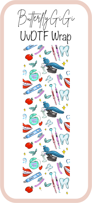 Dental hygienist  UvDtf Wrap