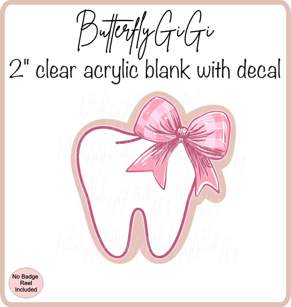 Medical Dental Pink Bow
