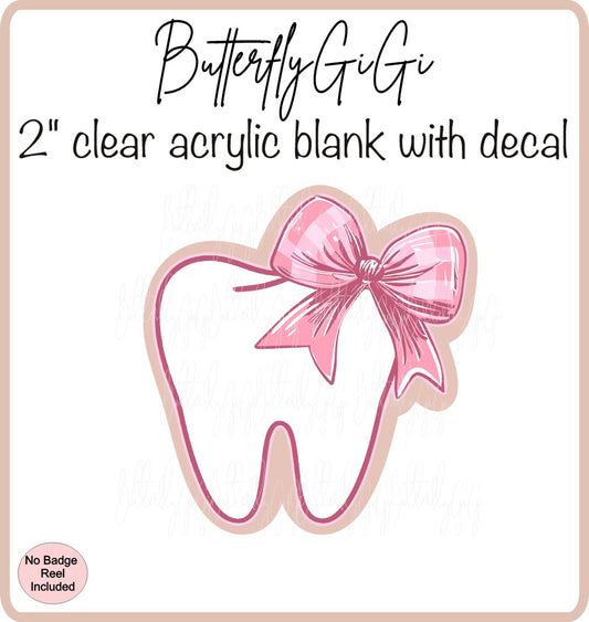 Medical Dental Pink Bow