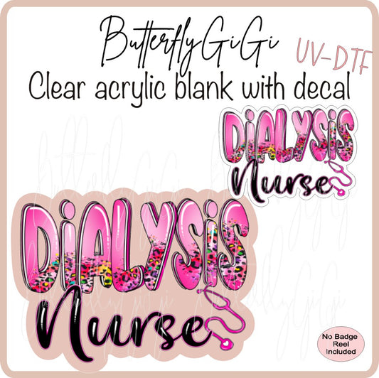 Medical Leopard Print Dialysis Nurse