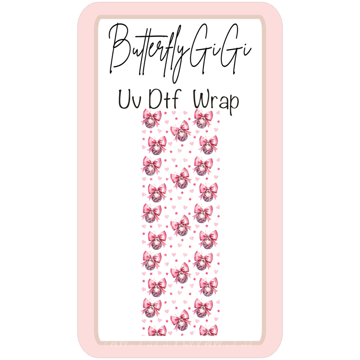 Disco Bow UvDTF Wrap