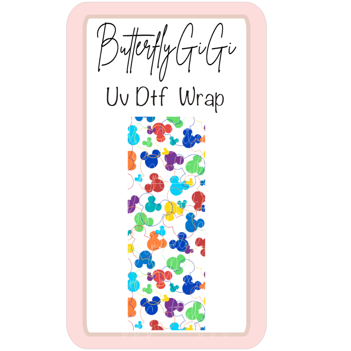 Wrap Mouse Color UV Dtf