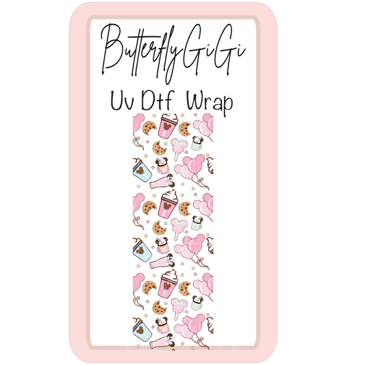 Wrap Mouse Snack Pink UV Dtf