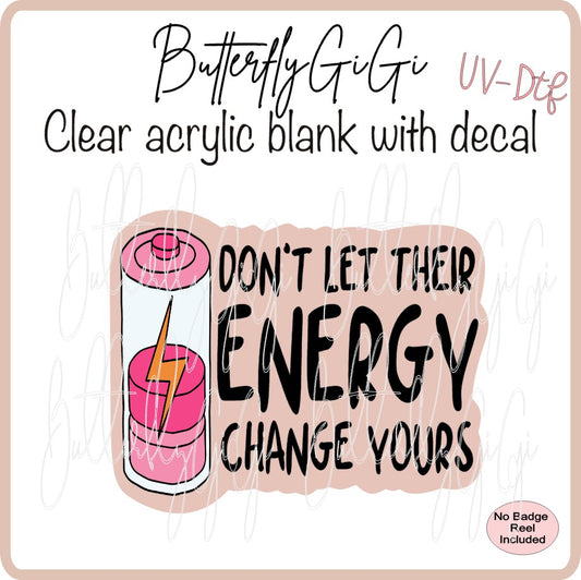 UVDTF Don't let Energy Change