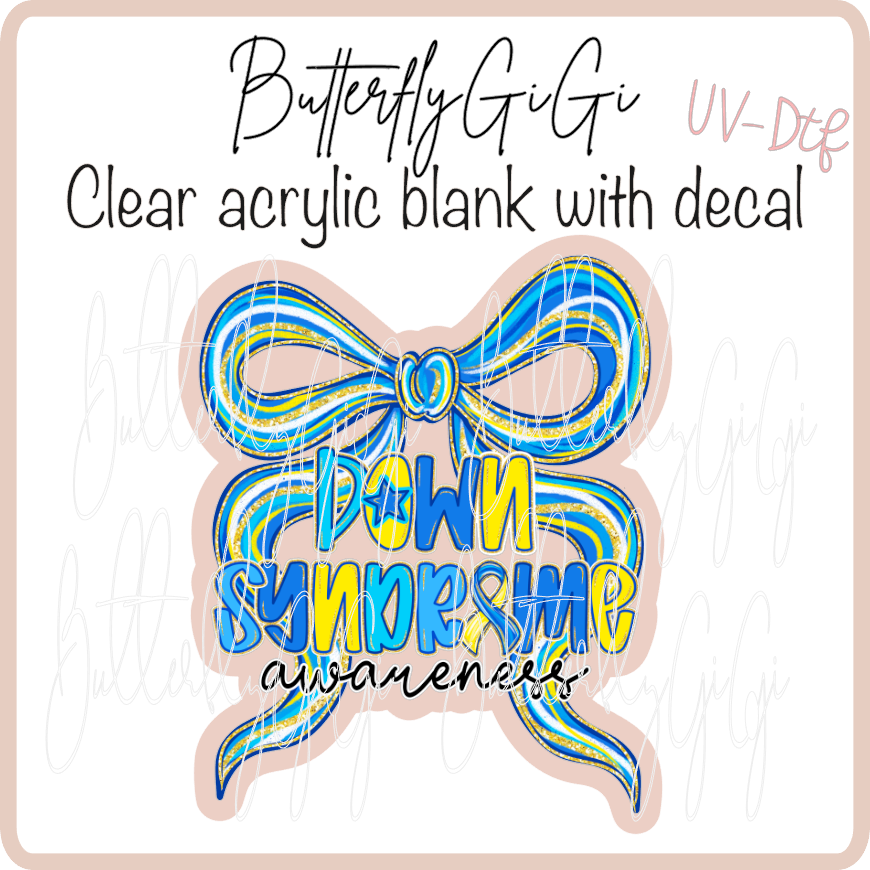 Down Syndrome Bow UvDTF