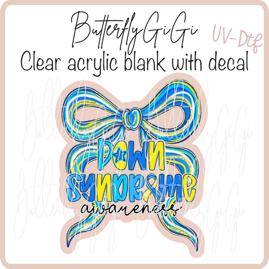 Down Syndrome Bow UvDTF