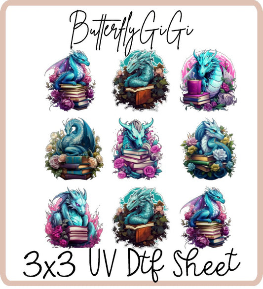 Dragon Colorful Uv Dtf SHEET