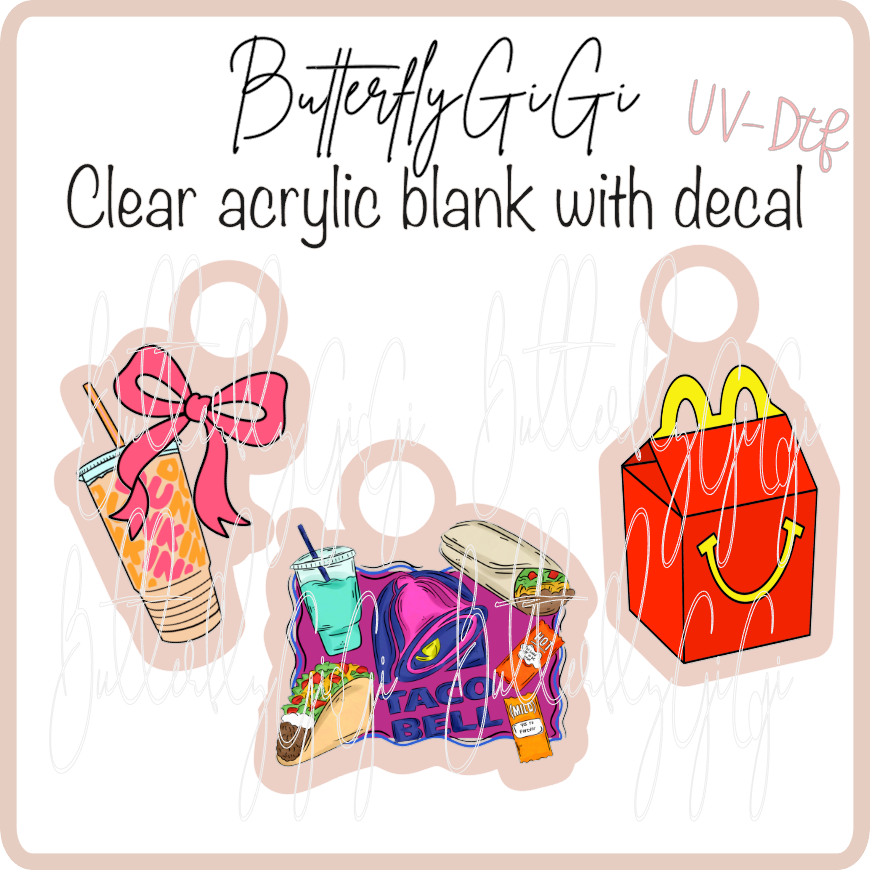 Drink Charms UVDTF