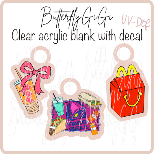 Drink Charms UVDTF