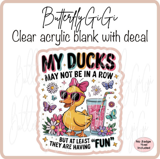 Ducks not in a Row