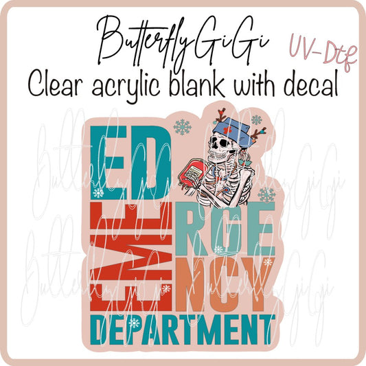UVDTF Christmas ED skull Xmas