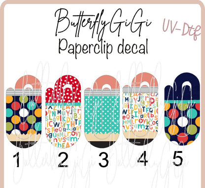 Educator 1-5 Paperclip  UvDTF