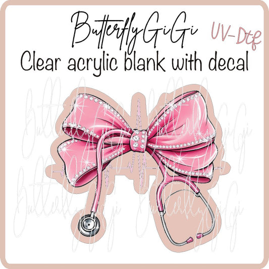 EKG Steth Bow UV DTF