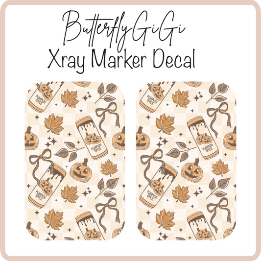 Fall and Energy Drinks X ray Markers Decal