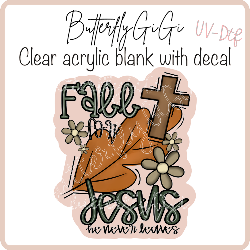 Fall for Jesus Fall UvDtf