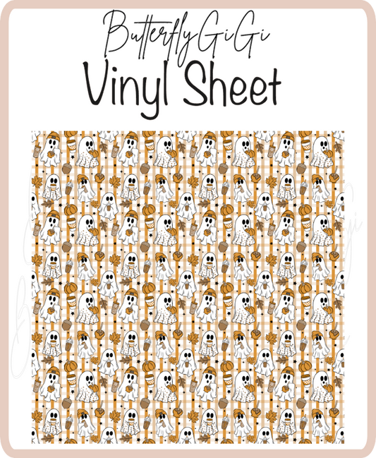 Fall Ghosts Vinyl Sheet