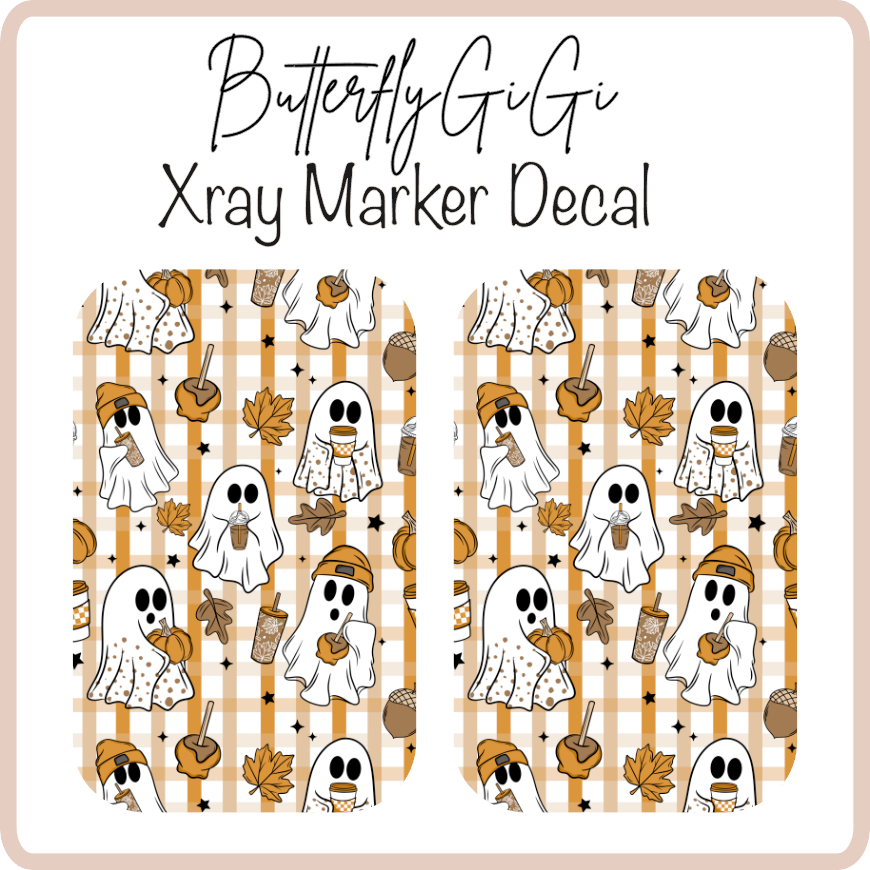 Fall Ghosts X ray Markers Decal