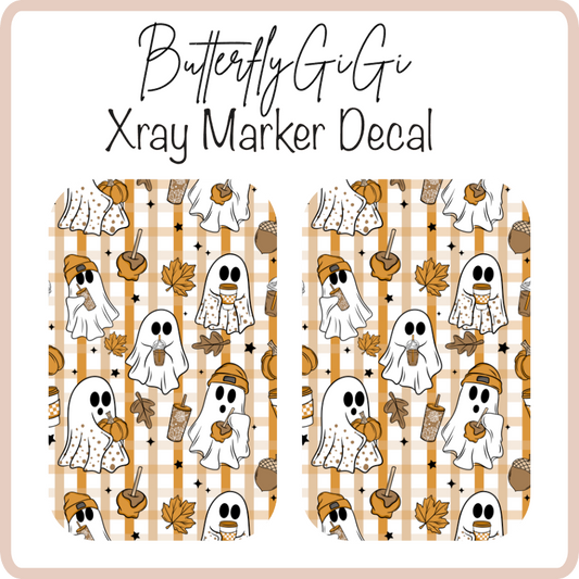Fall Ghosts X ray Markers Decal