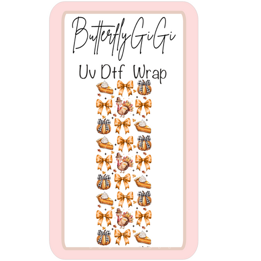 Wrap Fall Pie Coquette UV DTF