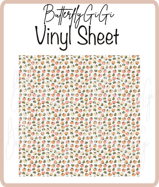 Vinyl Fall Pumpkins Sheet