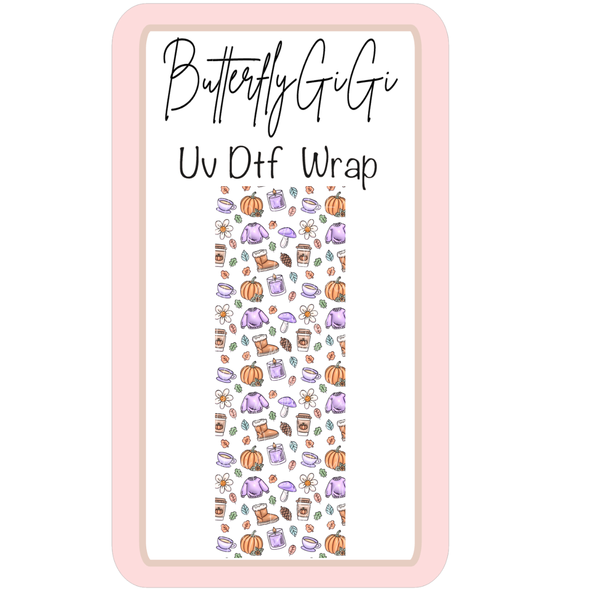 Wrap FALL Purple PS UV Dtf
