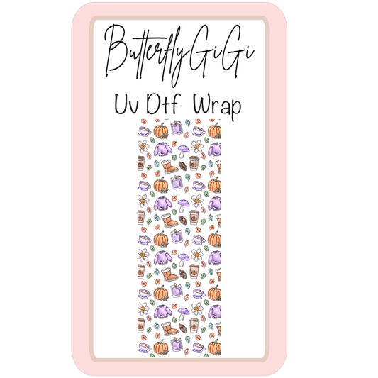 Wrap FALL Purple PS UV Dtf