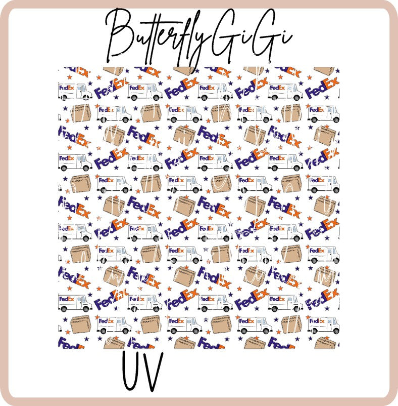 3x3 Fedx Uv Dtf SHEET