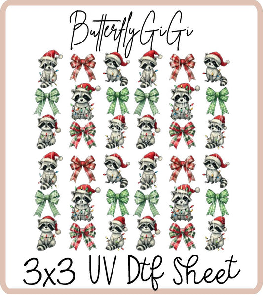 Feral Christmas Uv Dtf Sheet