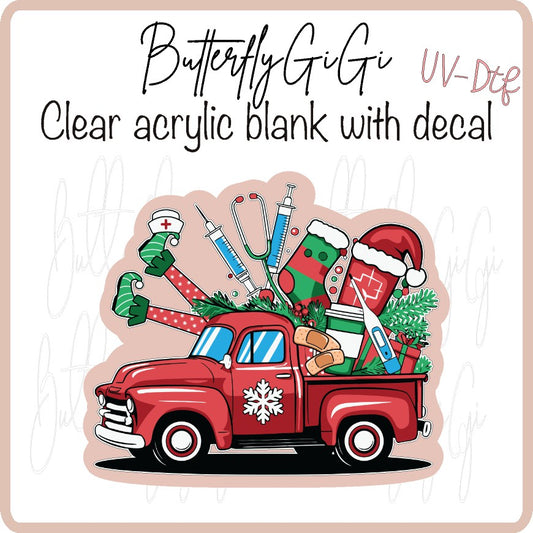 Festive Med Truck  UV DTF
