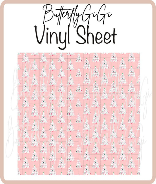 Vinyl Festive Trees Sheet