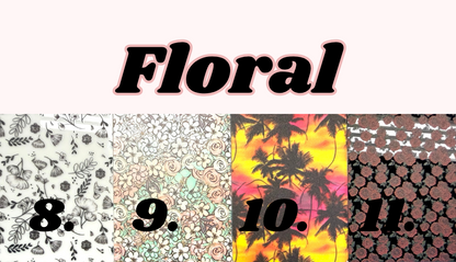 Floral 3 Badge Reel Badge Buddy Custom Acrylic Design